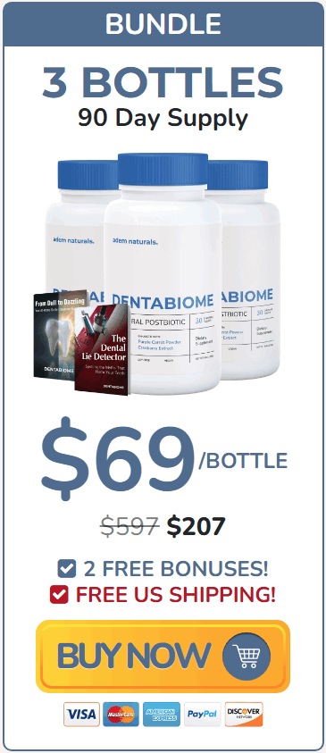 DentaBiome 3 bottle package fresh breath support formula